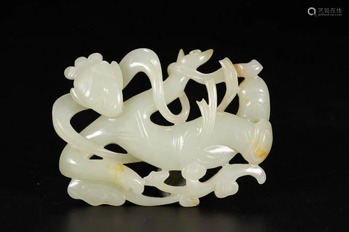 HETIAN JADE HAND PIECE OF GANDHARVA