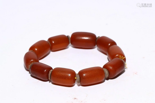 AMBER BEADED BRACELET