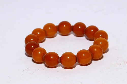 AMBER BEADED BRACELET