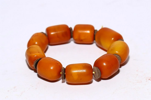 AMBER BEADED BRACELET