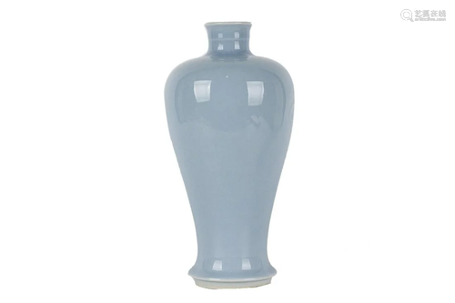 LIGHT BLUE GLAZED VASE