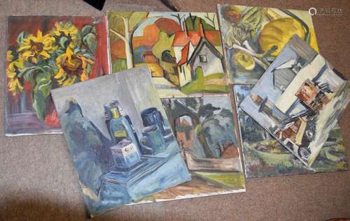 Diana M Perowne, Landscapes etc, group of 22 oils on canvas,...