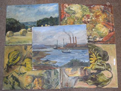 Diana M Perowne, Landscapes etc, group of 13 oils on canvas,...