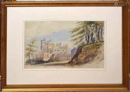 Cecilia Montgomery, Merevale House, watercolour, signed lowe...