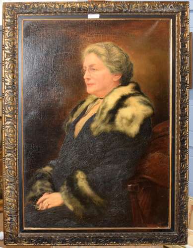 Arthur Twidle, Portrait of the artist's mother, oil on canva...