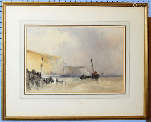 William Callow, Seascape, watercolour, signed lower left, 23...