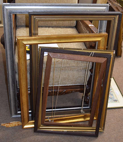 Group of six 20th century and other picture frames, assorted...