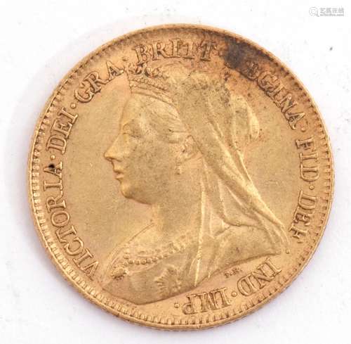 Victoria half sovereign dated 1895