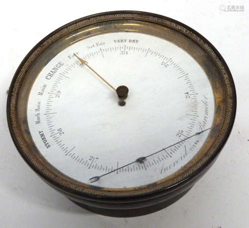 Barometer in brass case