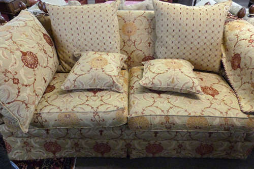 Good quality Mark Elliot three-seater Knole style settee wit...