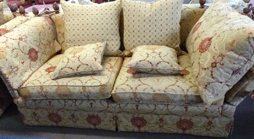 Good quality Mark Elliot three-seater Knole style settee wit...