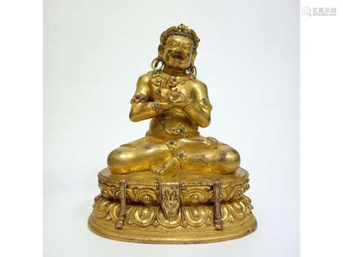 A GILT-BRONZE FIGURE OF BUDDHA