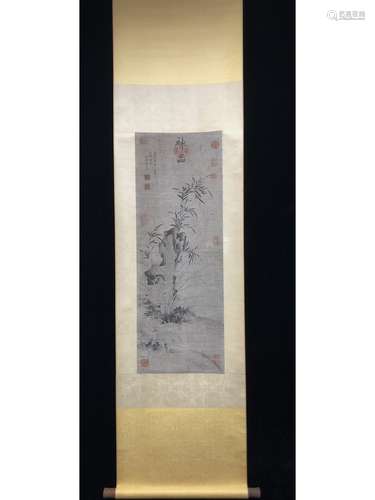 A CHINESE SCROLL PAINTING