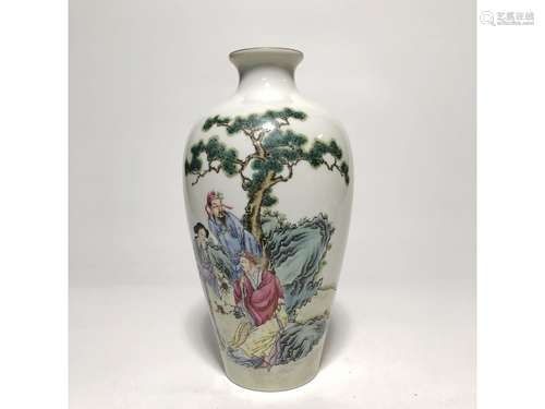 A FAMILLE ROSE VASE