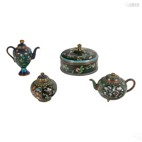 Chinese Assorted Cloisonne Pots and Urn Collection