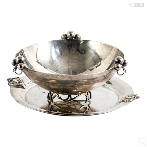 Sciarrotta & Royal Danish Silver Dishes 1771 Grams