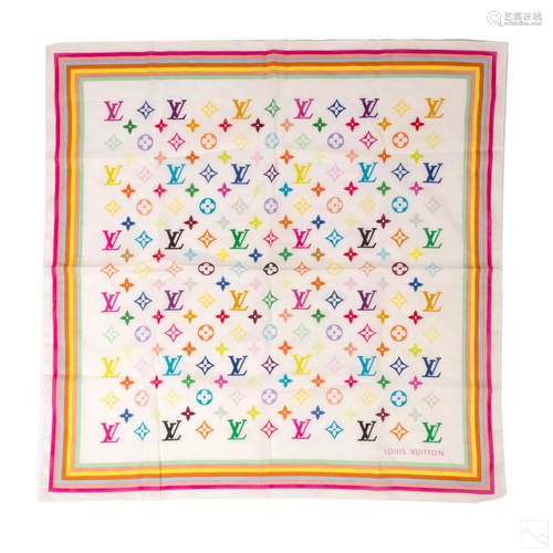 Louis Vuitton Multi-Colored Modern LV Cotton Scarf