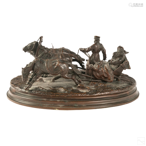 Vassili Grachev 1831-1905 Russian Bronze Sculpture