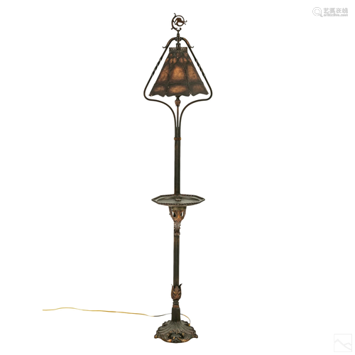 Arts & Crafts Movement Antique Ashtray Floor Lamp