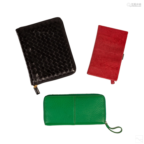 Cole Haan Bottega Veneta & T. Anthony Wallets Lot