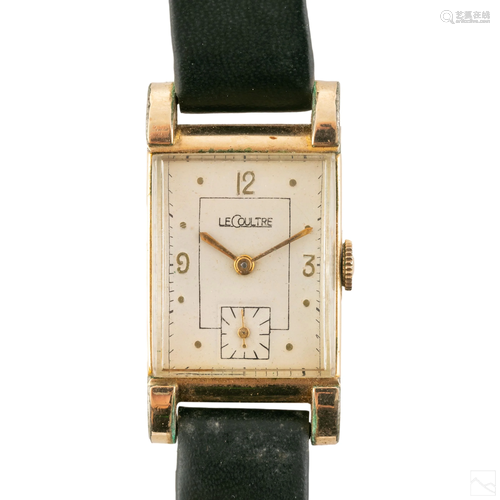 10K GF LeCoultre Art Deco Men's Working Tank Watch