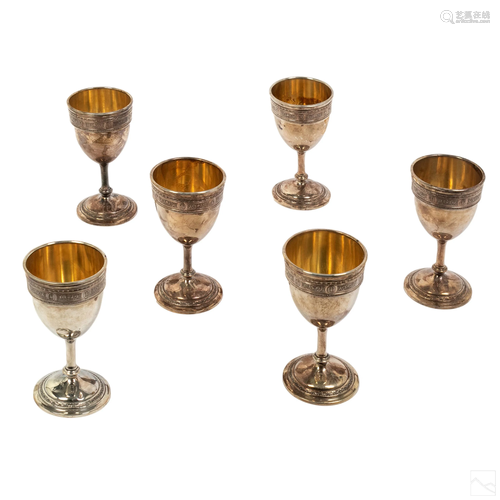 Wedgwood International Sterling Silver Goblets Set