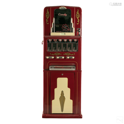 Stoner Art Deco 5' Vintage Candy Machine Dispenser