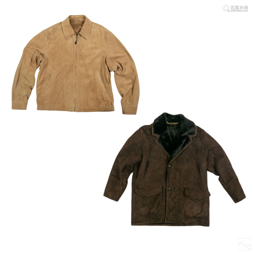 Ermenegildo Zegna Jacket & Laps Leather Coat Group