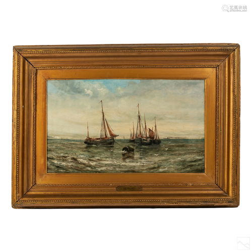 Harold Webb 19th Century Marine Seascape Painting