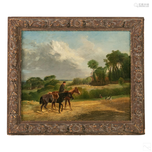 Charles Towne (1763-1840) Equestrian Oil Painting