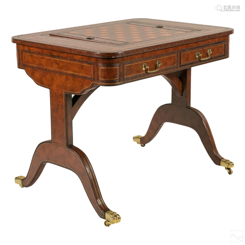 Maitland Smith Hollywood Regency Style Game Table