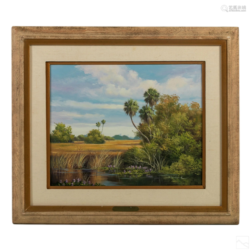 D. Starbuck Florida Wetlands Landscape Painting