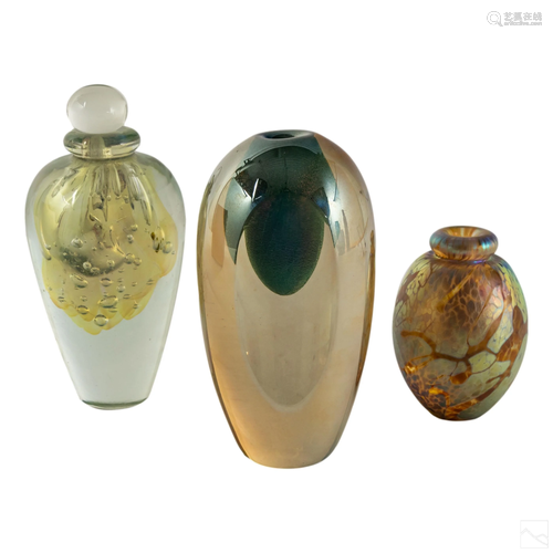 Robert Eickholt Studio Art Glass Perfume Bottles