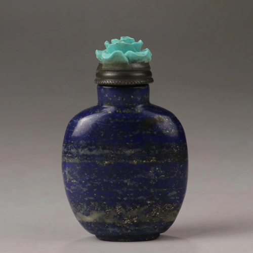 Lapis Lazuli Sniff Bottle,Qing Dynasty