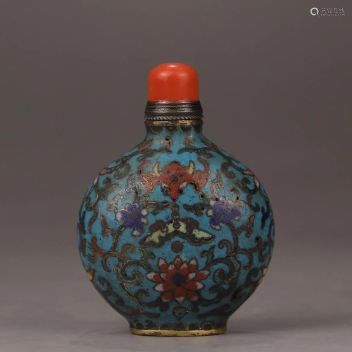 Enamel Sniff Bottle,Qing Dynasty