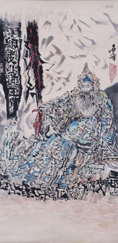 A Chinese Scroll Painting By Shi Lu