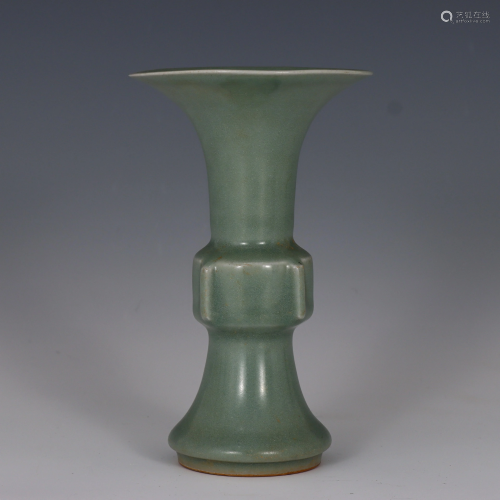 Longquan Celadon Beaker Vase