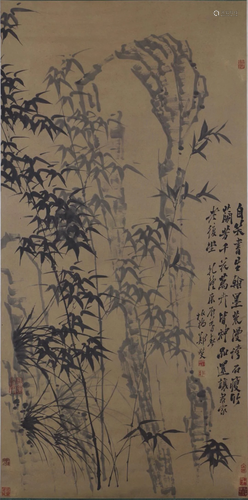 A Chinese Scroll Painting By Zheng Banqiao