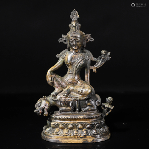 Bronze Gilt Bodhisattva