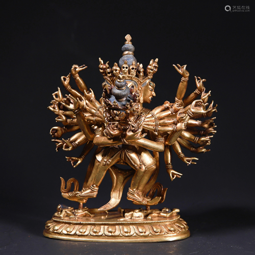 Bronze Gilt Yamantaka