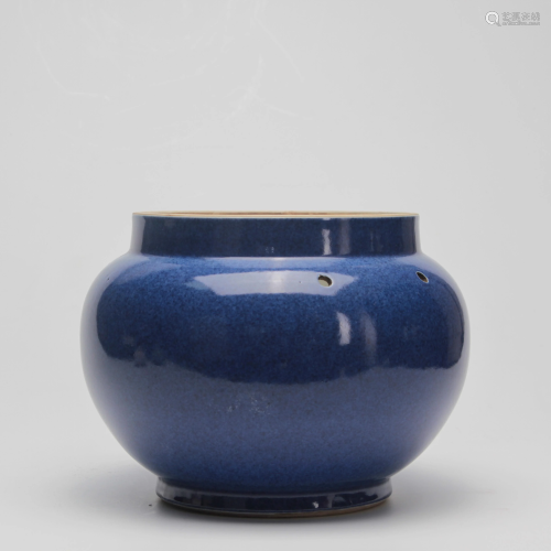 Blue Glazed Jar