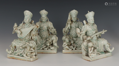 A Group of Four Yiqing Guardians