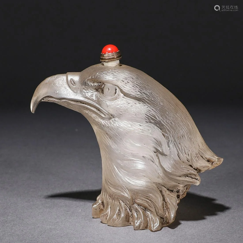 Glass Eagle Snuff Bottle