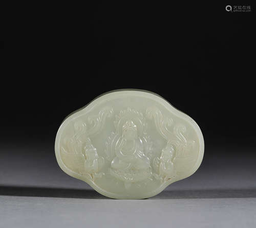 Hetian Jade Buddha Box in Qing Dynasty