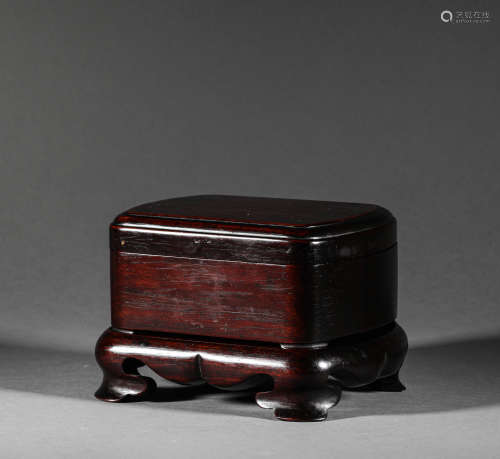 A Rosewood Jewellery Box from Qing Dynasty