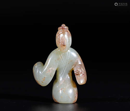 Hetian Jade of Maid in Han Dynasty