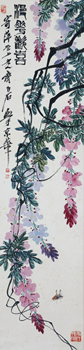 A Chinese Scroll Painting By Qi Baishi