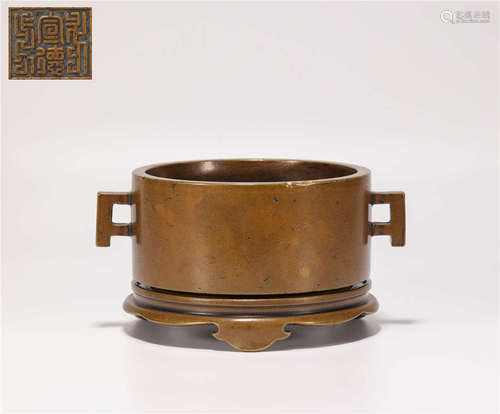 A Set of Copper Censer in Ming Dynasty