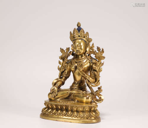 Copper and Gold Tara in Qing Dynasty