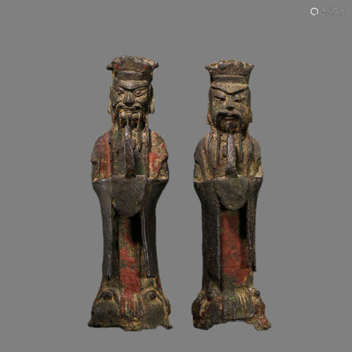 Copper Statue of the God of Wealth in Qing Dynasty